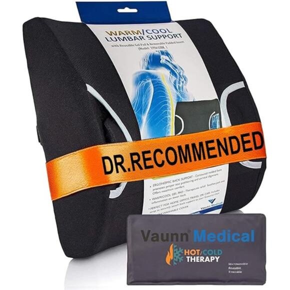 FSA/HSA Eligible, Vaunn Medical Seat Cushion, Lumbar Back Support Pillow - Picture 7 of 7